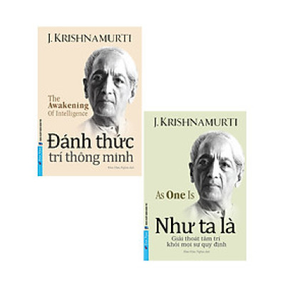 	Combo The Awakening Of Intelligence - Đánh Thức Trí Thông Minh + As One Is - Như Ta Là (Bộ 2 Cuốn) _FN