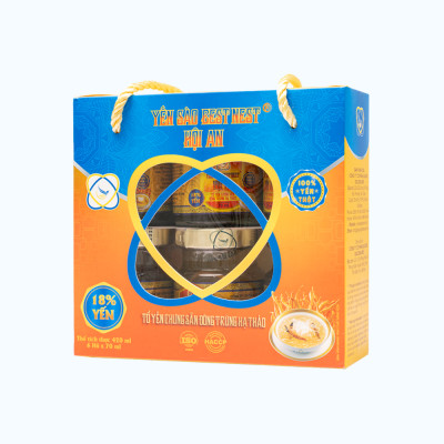 Yến Chưng Bestnest Hội An Đông Trùng Hạ Thảo (Lốc 6 Hũ x 70ml)