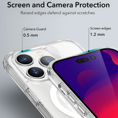 Ốp Lưng dành cho iPhone 13 Pro Max ESR Classic Hybrid Case Km bảo vệ camera và kính cường lực - Hàng Chính Hãng