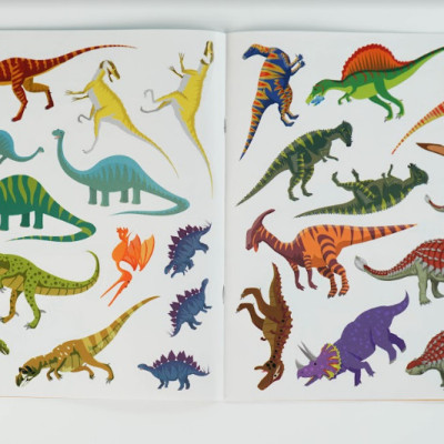 Sach - Cuốn sách bóc dán đầu tiên của tớ - Khủng long