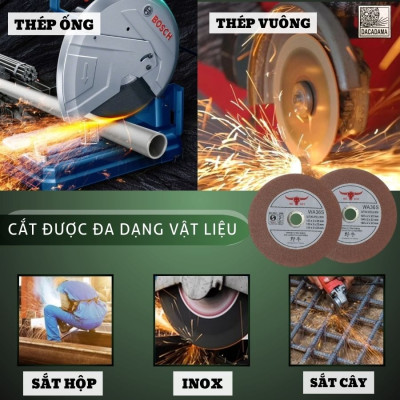 (1 Viên) Đá Cắt Bò Tót 125x2x22mm Chuyên Cắt Sắt Cắt Inox Sắc Bén, Cắt Không Bụi, Ít Hao Mòn | TOPWIN Official Store