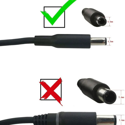 Sạc dành cho laptop Dell P28F P47F001 P47F002  Adapter Dell P47F001-TI34500 hàng nhập khẩu