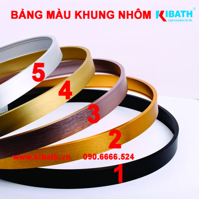 Gương Soi Kibath Hình Vòm KT 60x80cm Khung Hợp Kim Nhôm KB-147.60x80
