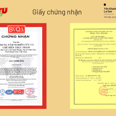 [CÓ 35% YẾN TƯƠI] Yến Khánh Hòa La San Đông Trùng Hạ Thảo