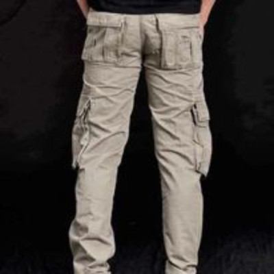 Quần kaki xám túi hộp nam chất liệu kaki cotton bền bỉ thấm hút mồ hôi tốt style bụi bặm