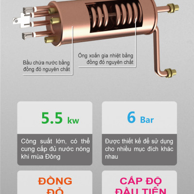 Bình nước nóng cho rửa bát  OTTOWA TM5501 - Hàng chính hãng
