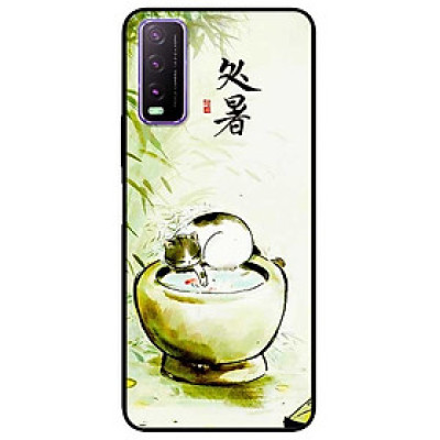 Ốp lưng dành cho Vivo Y20 - Y20s - Y12s mẫu Mèo Chậu Nước