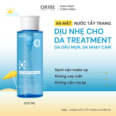 Nước tẩy trang Oribe làm sạch sâu dịu nhẹ không cay mắt cho mọi làn da 300ml