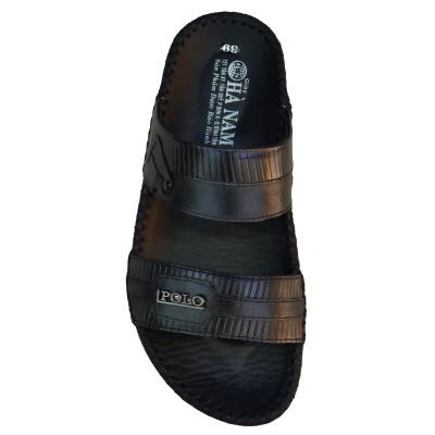 Dép Nam Quai Ngang HÀ NAM Da Bò Thật Cao Cấp DNA2081