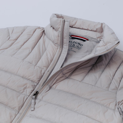 Áo khoác lông vũ Beige chất liệu cao cấp mềm mịn chống thấm nước chống bám bẩn siêu nhẹ giữ nhiệt  ALIGRO ALGALV.19