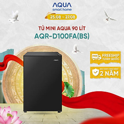 [DAILY] Tủ lạnh Aqua 90 lít AQR-D100FA(BS) - Freeship toàn quốc - Hàng chính hãng