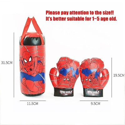 Bộ đồ chơi đấm bốc kèm găng tay cho trẻ em,họa tiết người nhện Linh Chi Bedding