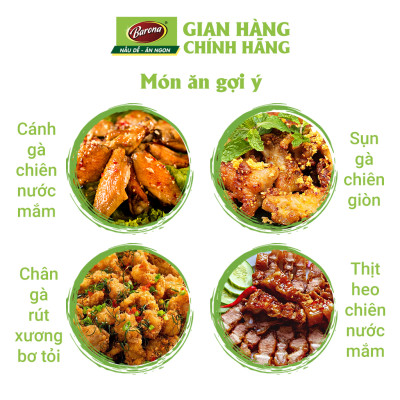 Combo 1 hộp (20 gói) Gia Vị Gà Chiên Nước Mắm Barona 80g ướp ngon chuẩn vị không cần nêm nếm