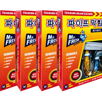 Combo 6 hộp 12 gói bột thông tắc làm sạch đường ống Hàn Quốc (100g/gói)