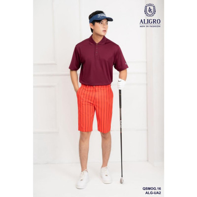 Quần short mogway màu cam đỏ kẻ to QSMOG.16
