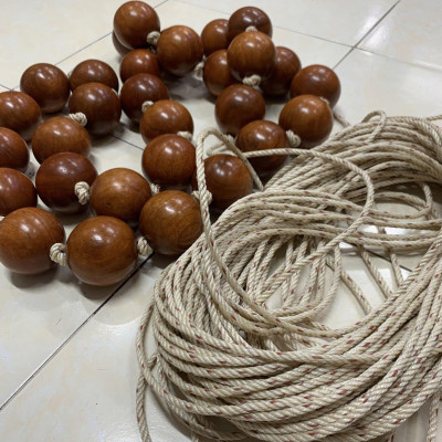 Vòng Lắc Eo , Vòng Lắc Bụng Tràng Hạt Gỗ Hương - Vòng 35 hạt 6cm ( video , hình thật )