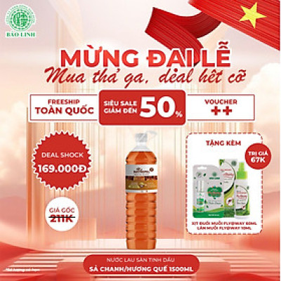 Nước lau sàn Chanh sả 1500ml chống côn trùng mùi hương thơm ngát, thoải mái, dễ chịu, thư giãn