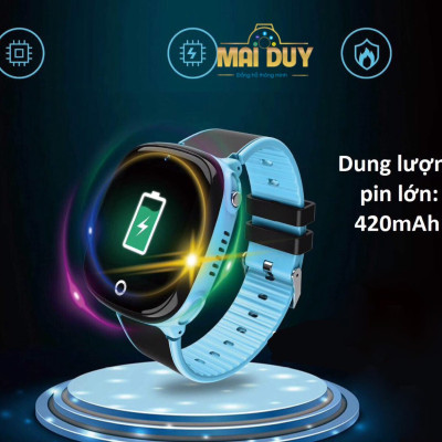 Đồng hồ định vị trẻ em GPS nghe gọi MAI DUY HW11 cảm ứng tiếng việt, có camera, kháng nước cao cấp -Hàng Nhập Khẩu 