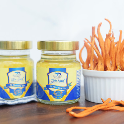 Yến Loan - Yến hũ 5g yến chưng sẵn với Đông trùng không chất bảo quản giúp bồi bổ sức khỏe, sắc đẹp, sinh lý Nam