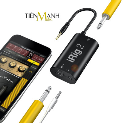 Thiết Bị Thu Âm Và Livestream iRig 2 IK Multimedia Cho Điện Thoại Kết Nối Guitar Pickup Soundcard Hàng Chính Hãng