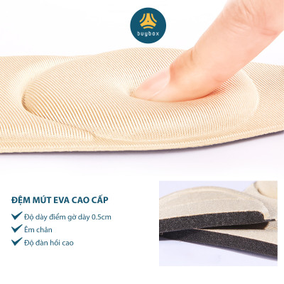 Miếng lót giảm size cho giày bị rộng Cao Cấp - buybox - BBPK11 (Da beo)