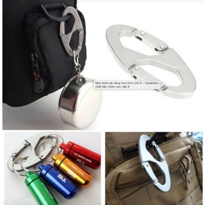 Móc khóa đa năng – Carabiner – chất liệu nhôm cao cấp
