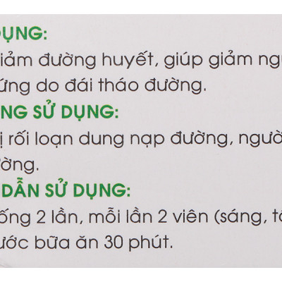 Viên Dây Thìa Canh Mekophar Giảm và ổn định ĐƯỜNG HUYẾT - Hộp 40 viên - MKPDAYTHIACANH