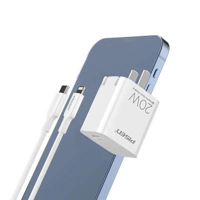 Bộ sạc nhanh Pi QUICK TS-C140 chân gập TypeC to L 20W hỗ trợ PD3.0 / FCP / QC4 Kai Nguyễn ( hàng chính hãng)