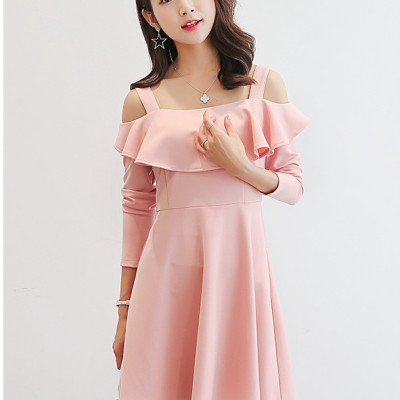 Đầm váy nữ Haint Boutique thiết kế dáng xòe 2 dây bèo nữ tính Da87