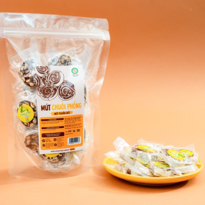 MỨT CHUỐI PHỒNG - KẸO CHUỐI PHỒNG THÀNH LONG 500G - VIỆT NAM