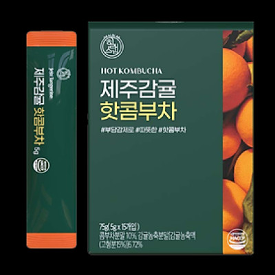 Trà Hot Kombucha Healslab Hàn Quốc Vị Quýt Jeju