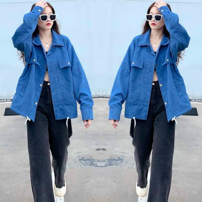 ÁO KHOÁC KAKI NHUNG GÂN Dây Gút (M2240 - Ảnh Thật)