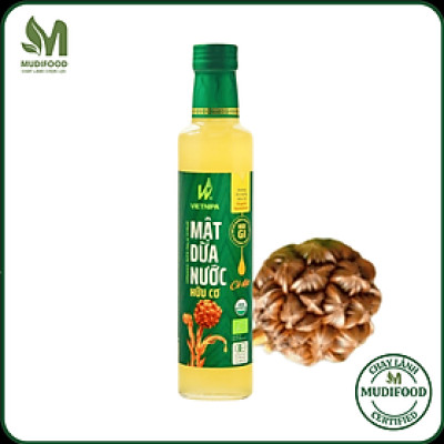 Mật Dừa Nước Vietnipa 375g Dùng Thay Thế Đường Tinh Luyện,  Chỉ Số Đường Huyết Thấp Tốt Cho Người Tiểu Đường, Ăn Chay, Ăn Kiêng