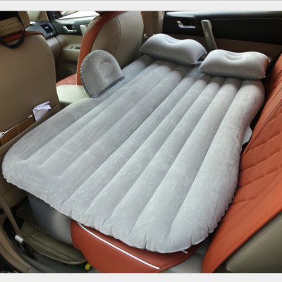 Đệm, giường hơi trên ô tô, xe hơi kèm gối + tặng kèm bơm ( giao màu ngẫu nhiên )