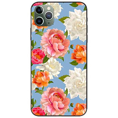 Ốp lưng in cho Iphone 11 Pro Max Mẫu Hoa Đa Sắc