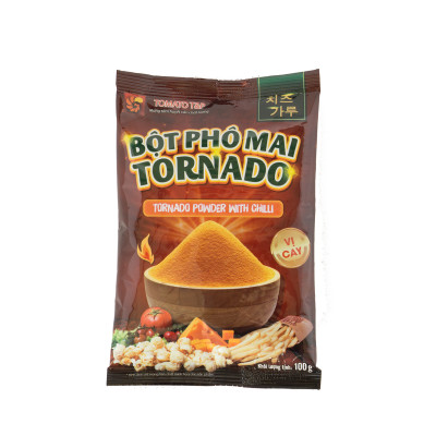 Bột Phô Mai Tornado Vị Cay Gói (100g / Gói) 