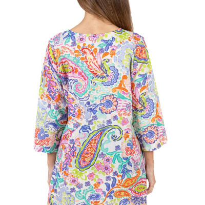 Đầm Xẻ Tà Thêu Cotton Isla Bonita