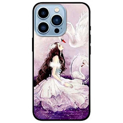 Ốp lưng dành cho Iphone 13 Mini - Iphone 13 - Iphone 13 Pro -  Iphone 13 Pro Max - Cô Gái Thiên Nga