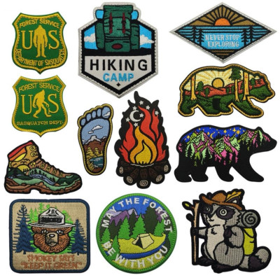 Patch_velcro gấu bắc cực_cắm trại_phong cảnh_chiến thuật_dã ngoại