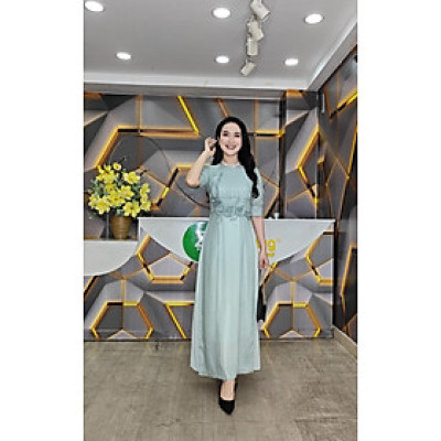 Đầm giả áo dài - Y1715 -Thương hiệu Zonbig