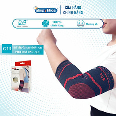 Bó khuỷu tay thể thao PRO Red United Medicare (cặp) G15