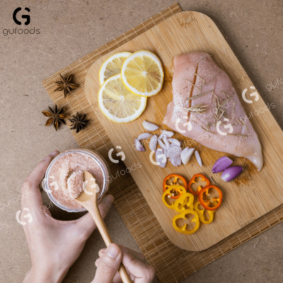 Muối hồng Himalaya GUfoods (dạng hạt mịn) - Tự nhiên, Giàu khoáng chất vi lượng, Không phụ gia, Không tinh chế