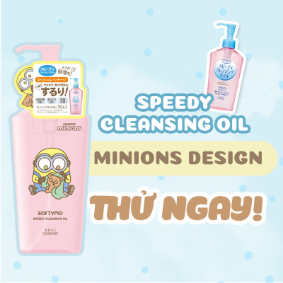 Phiên Bản Giới Hạn Minions Dầu Tẩy Trang Làm Sạch Sâu Kose Softymo Deep Cleansing Oil 240 mL