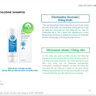 SỮA TẮM TRỊ NẤM VÀ VIÊM DA CHO CHÓ MÈO PRUNUS DR. MICOCHLODINE SHAMPOO 200ml