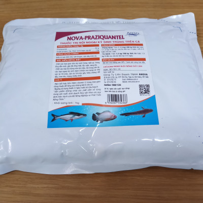 Thuốc Ngăn Ngừa Nội Ngoại Ký Sinh Trùng Trên Cá Nova – Praziquantel (Gói 1kg)