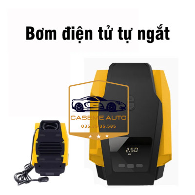 Bơm Lốp ô tô dự phòng Điện Tử Tự Ngắt Có Đèn Pin TANGDi cài đặt thông số tự động ( mã 1011) - Hàng Chính Hãng