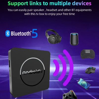 Android tv có điều khiển giọng nói tiếng việt hỗ trợ bluetooth Wifi 2 băng tần kép cài sẵn truyền hình cáp và xem phim HD miễn phí vĩnh viễn - Hàng nhập khẩu