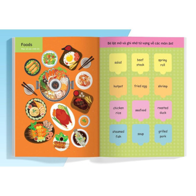 Sách - Lật Mở Từ Vựng Tiếng Anh Đầu Tiên Cho Bé - Cuốn 1 - Megabook