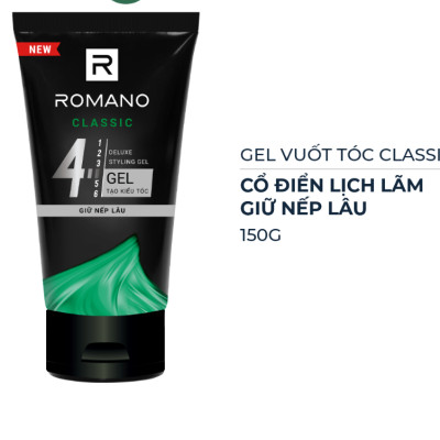 Gel Giữ Nếp Lâu Romano Classic 150g