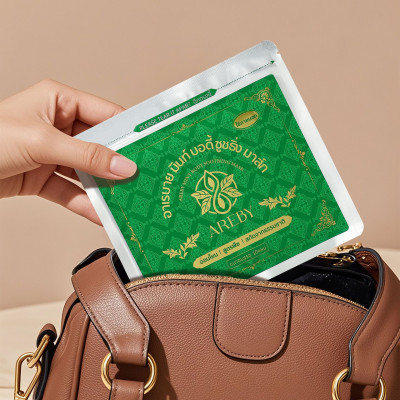 Cao dán giảm đau nhức vai, cổ, đau thắt lưng và đau cơ Areby Thái Lan - 1 túi 10 miếng